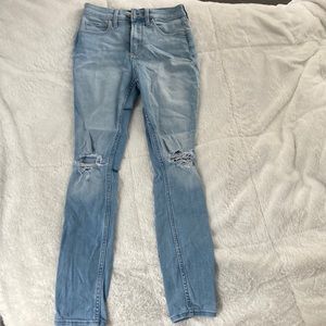 Hollister Blue ripped jeans